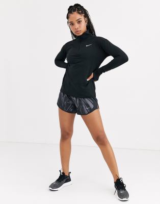 nike long sleeve half zip running top