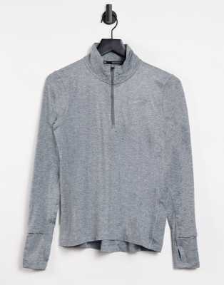 nike element half zip grey