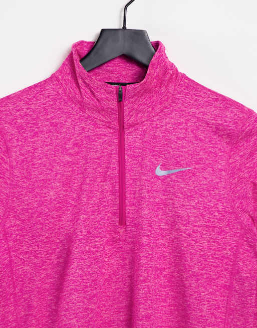 Pink nike hot sale half zip