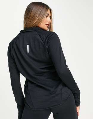 Nike Element Therma-fit Half Zip Top In Black