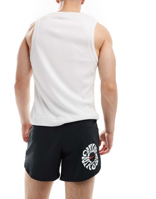 Nike Running Energy graphic Stride 5 inch shorts in black
