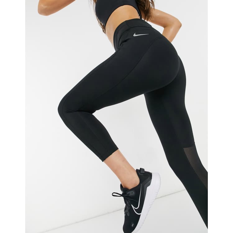 Nike black hot sale running leggings womens