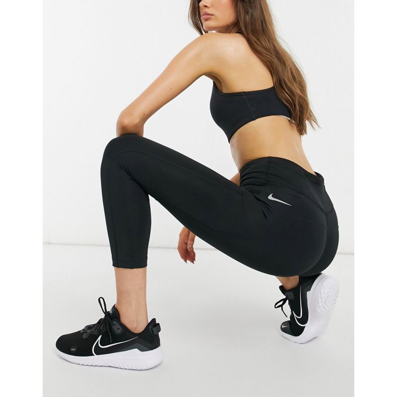 Activewear w3v86 Nike Running - Epic Fast - Leggings corti neri