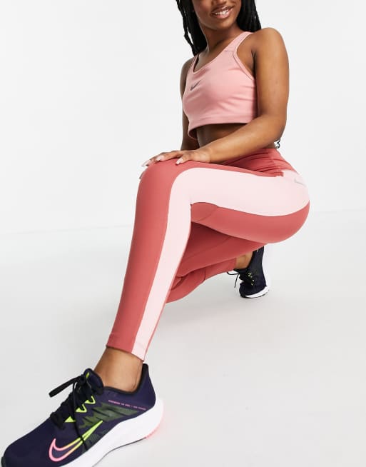 Nike Running Epic Fast Tight 7/8Leggings in Rostrot ASOS