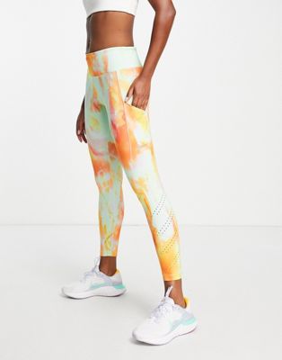 Nike Running Epic Luxe mid rise 7/8 leggings in blue wash - ASOS Price Checker