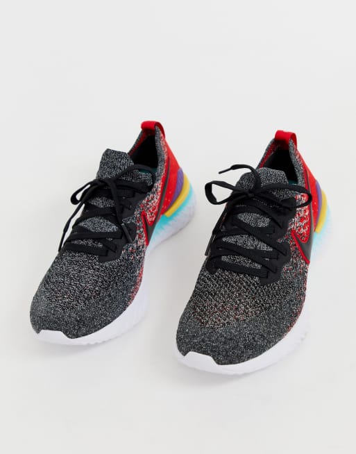 Nike Running Epic React Flyknit 2 Schwarze Sneaker ASOS