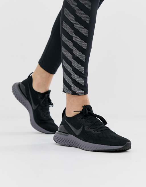 nike epic react flyknit nere nike epic react flyknit nere
