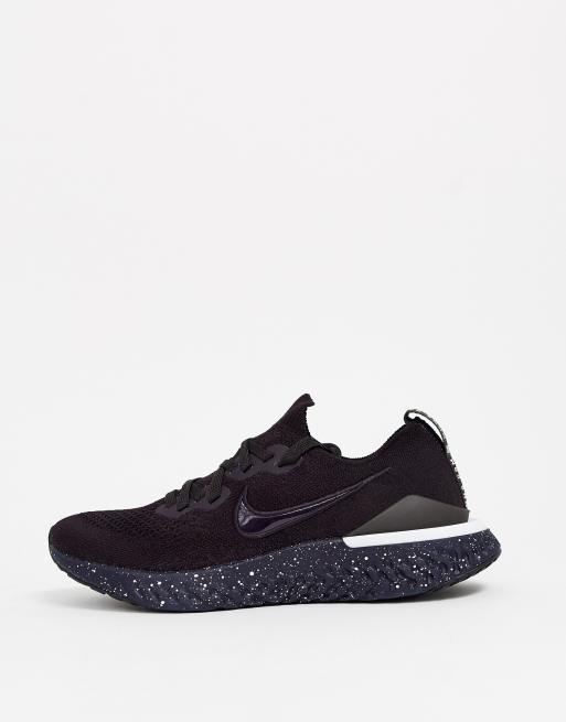 Nike Running epic react flyknit 2 trainers in black