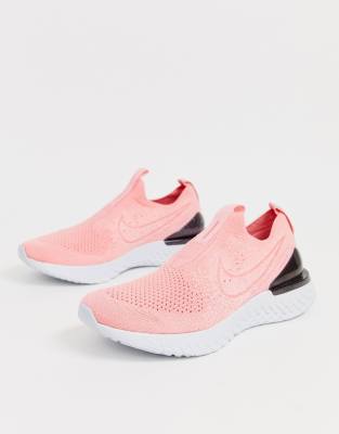 nike pink slip on shoes