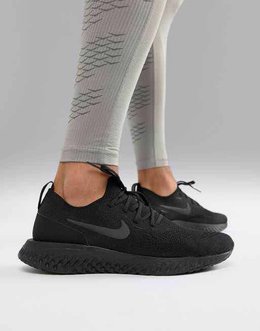 nike triple black react