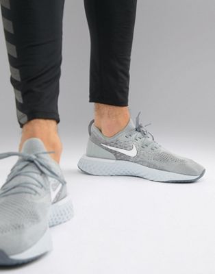 Nike Running Epic React Flyknit trainers in grey aq0067-002 | ASOS