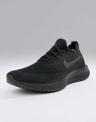 nike epic react flyknit triple black