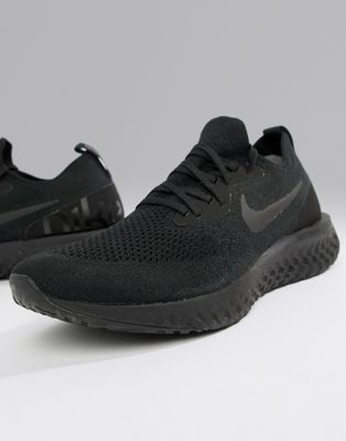 nike triple black running shoes