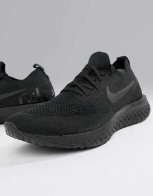 nike epic react flyknit triple black