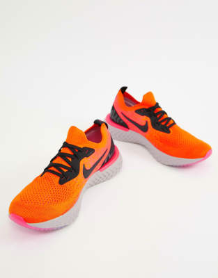 nike running epic react in orange