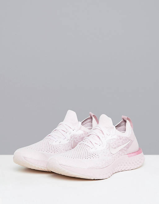 Nike Running Epic React Sneakers In Pink Matcha