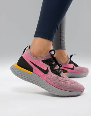 nike running epic react plum