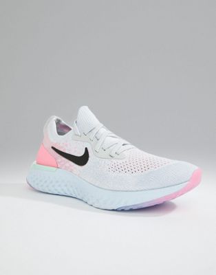 nike running epic react trainers in plum