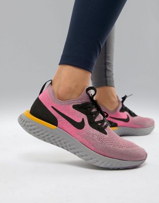 Nike Running Epic React Trainers In Plum | ASOS