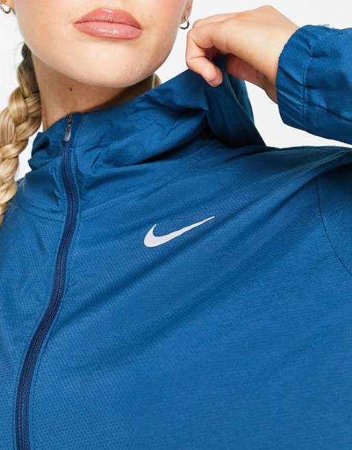 Nike Running Essential Impossibly light jacket in dark blue ASOS