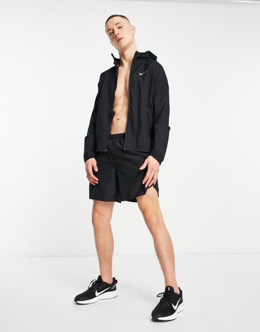 Nike Running Essential jacket in black | ASOS