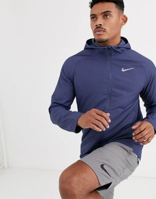 Nike Running essential jacket in blue 