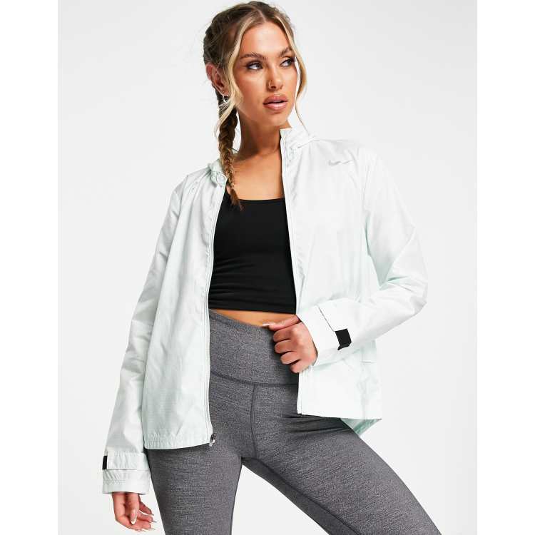 Nike green best sale and white jacket