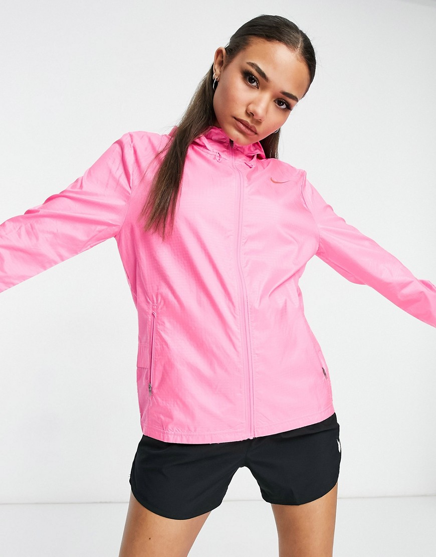 Nike Running essential jacket in pink