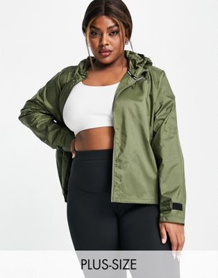 Nike Running Essential Plus jacket in khaki