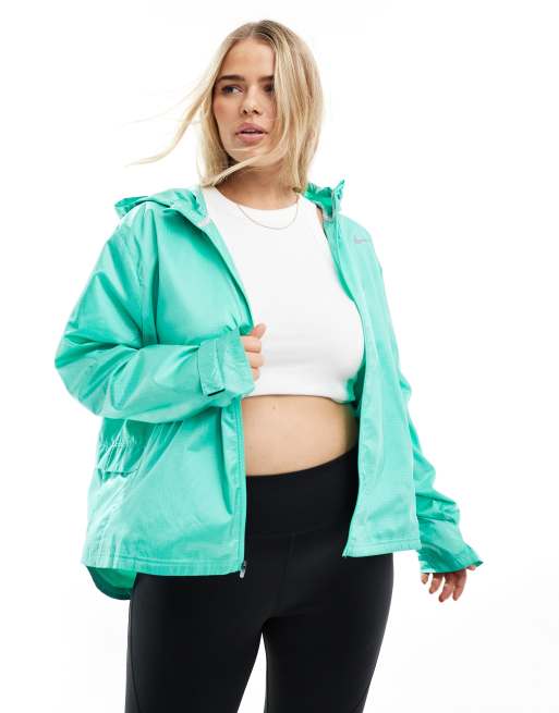 Nike Running Essential Plus jacket in mint green ASOS