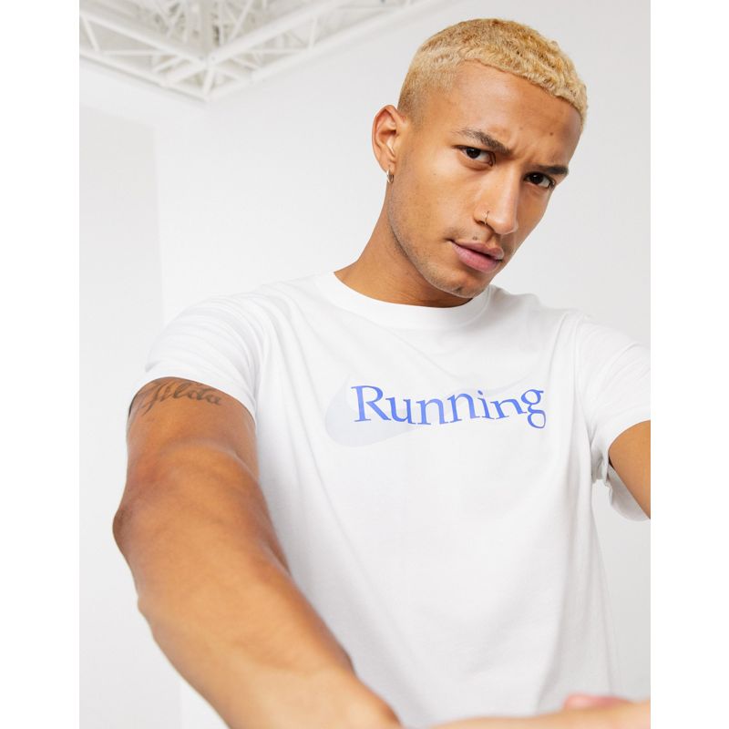 Top RAK6E Nike Running - Essential - T-shirt con logo bianca