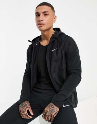 Nike Running Essential Thema FIT jacket in black ASOS