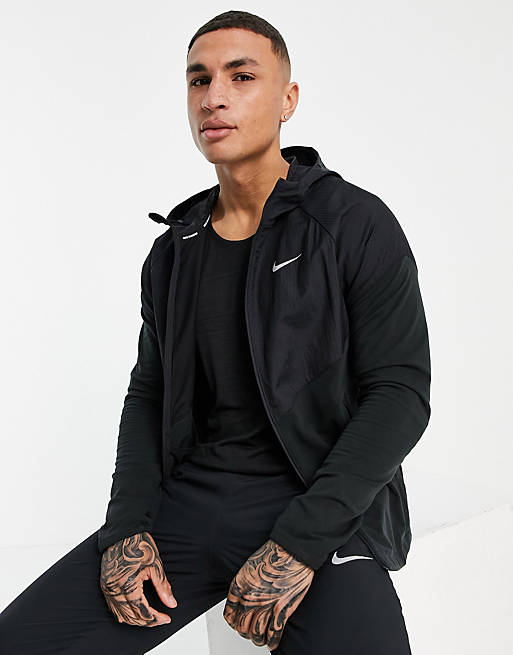 Nike Running Essential Thema-FIT jacket in black
