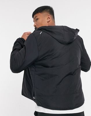 nike running essentials jacket in black