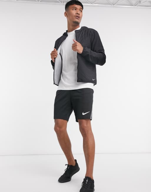 Nike running essentials discount aerolayer jacket in black