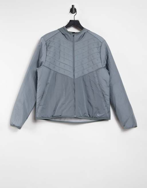 Nike Running Essentials Aerolayer jacket in gray ASOS