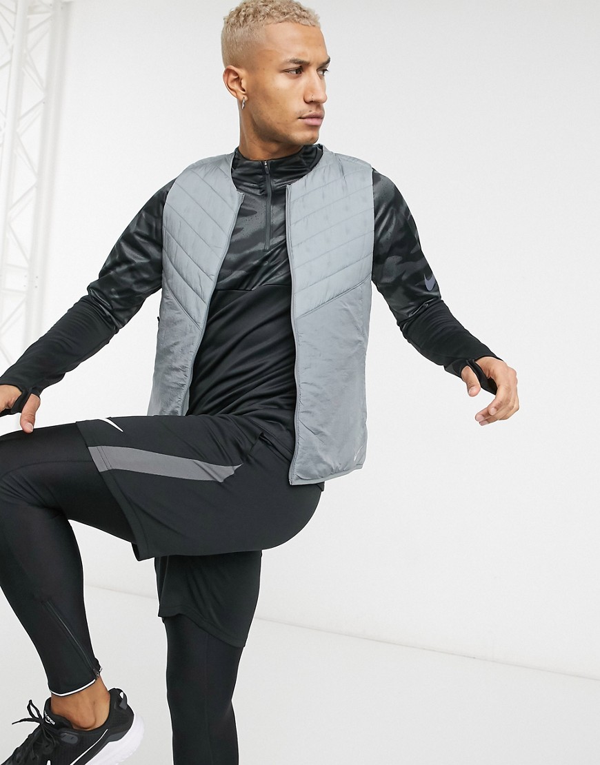 Nike Running Essentials aerolayer vest in grey