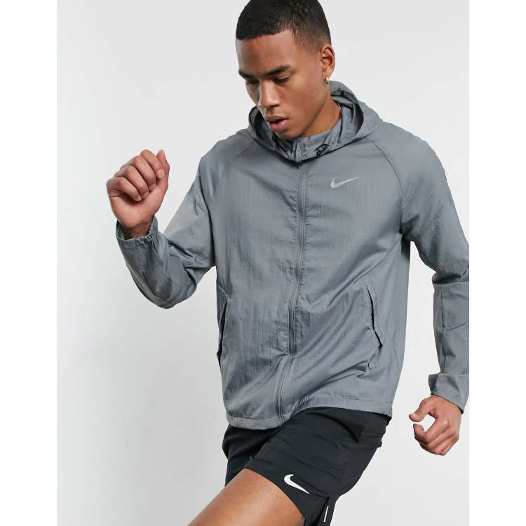 Nike men's essential hooded running jacket hotsell