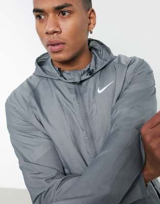 grey nike running jacket