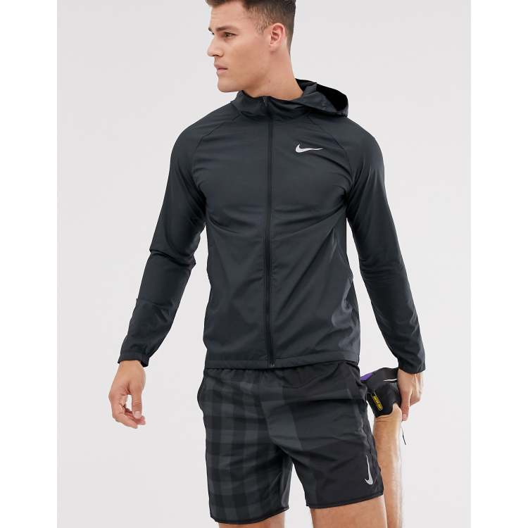 Essential hooded outlet running jacket