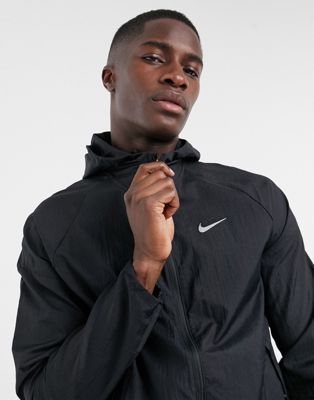 Nike Running Essentials jacket in black | ASOS