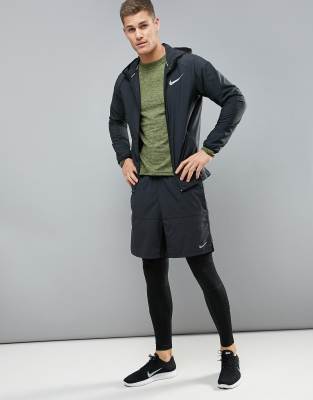 nike running essentials jacket in black