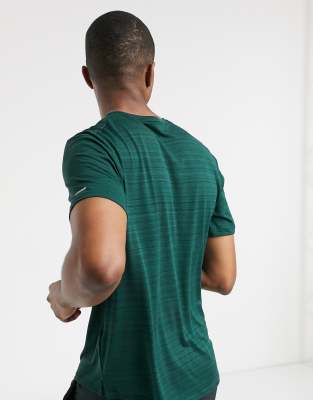 nike miler t shirt green