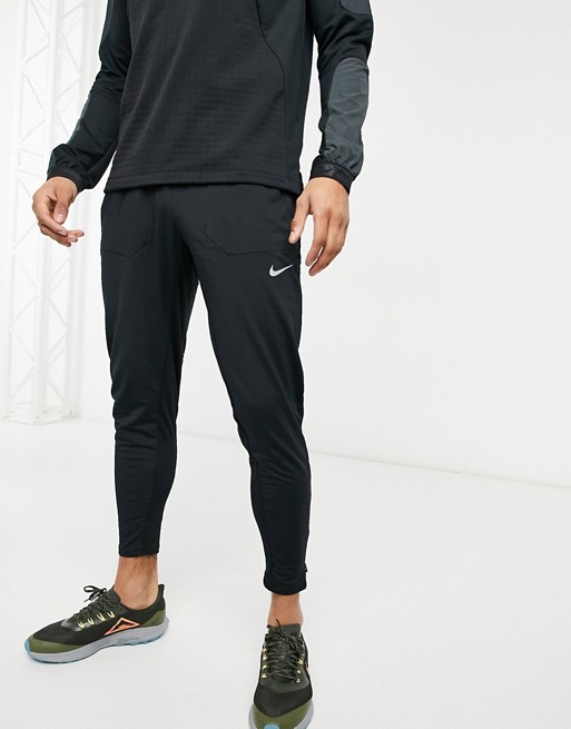 Nike Running Essentials phantom elite joggers in black
