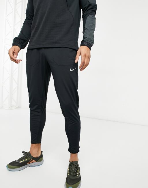 Nike Running Essentials phantom elite joggers in black