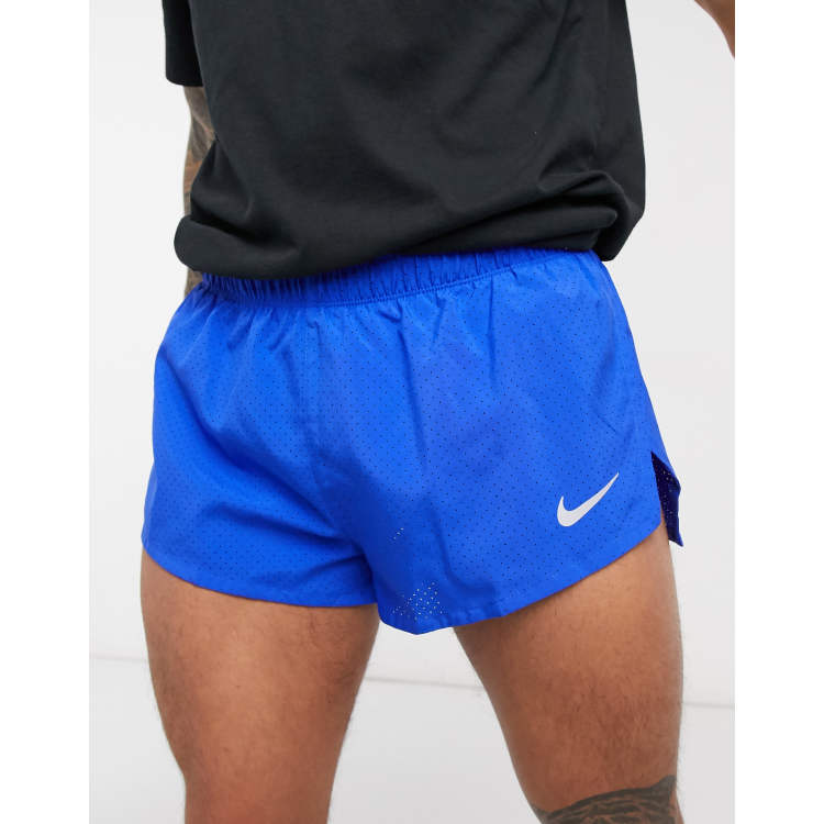 Nike Running Fast 2 inch short in blue