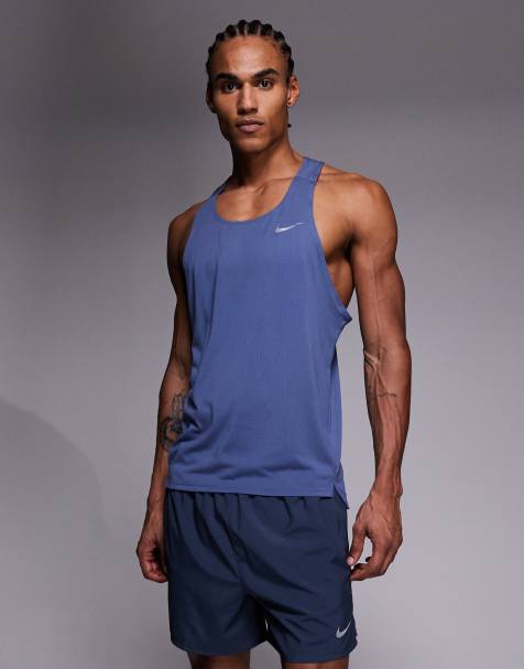 Nike Running - Fast - Débardeur en tissu Dri-FIT - Bleu marine - view 1