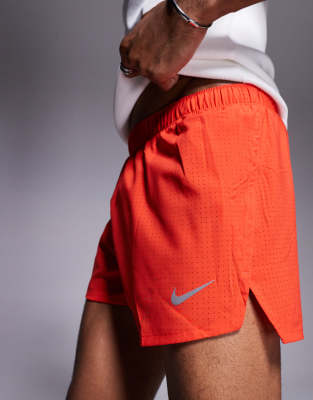 Nike Fast Dri-fit 3 Inch Shorts In Orange