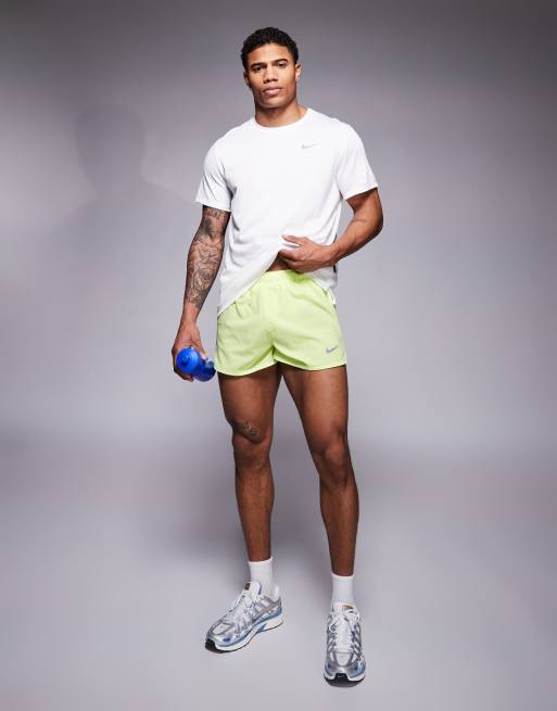 Nike Running Fast Dri-FIT 3 inch shorts in yellow
