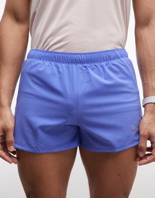 Nike Running Fast Dri-FIT 3inch lined shorts in blue, 4 of 5